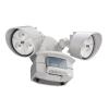 Twin Head LED Outdoor Motion-Sensing White Floodlight