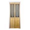 703 Series 32 in. x 80-1/2 in. Unfinished Glass Over Panel Parisienne Universal/Reversible Bi-Fold Door