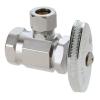 1/2 in. FIP Inlet x 3/8 in. OD Tube Outlet Chrome Plated Brass Multi Turn Angle Valve