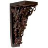 Decorative Metal Chateau Corbel - Corinthian Palmette, Aged Copper