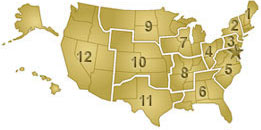 Map of U.S. Districts