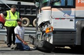 Commuter bus crashes on Dulles Access Road