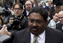 Galleon hedge fund founder Raj Rajaratnam departs Manhattan Federal Court in New York May 11, 2011. REUTERS/Lucas Jackson 