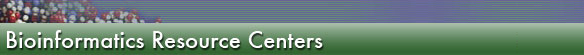 Bioinformatics Resource Centers banner