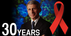 30 Years of HIV/AIDS; photo of Director Anthony S. Fauc, M.D
