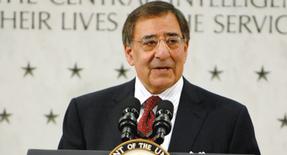 CIA Director Leon Panetta speaks after being sworn in by Vice President Joe Biden at the Central Intelligence Agency in Langley, Va. | Michael Schwartz/POLITICO