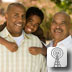 Photo of boy, father and grandfather.