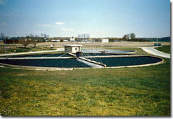 A wastewater treatment facility