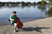 Record flood in battered N.D.