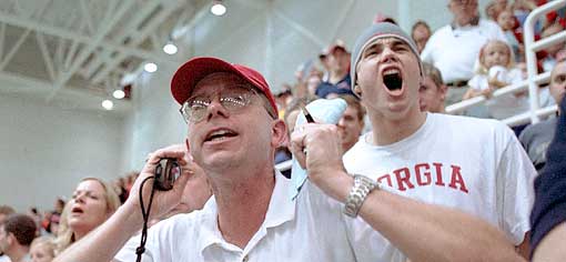 Georgia Fans in Gym