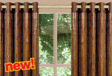 New Versailles Home Fashions' Bamboo Panels and Valences