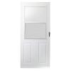 200 Series 36 in. White Aluminum Traditional Storm Door with Black Hardware