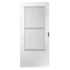 100 Series 36 in. White Self-Storing Storm Door with Hardware