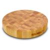 17 in. Round Reversible Hardwood Slab with Feet