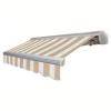 20 ft. x 10.2 ft. Destin Motorized Retractable Awning in Tan & White Stripe (Left Side Motor)