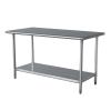 49 in. Stainless Steel Kitchen Work Center