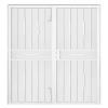 Cottage Rose 72 in. x 80 in. White Double Security Door