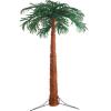 8 ft. Pre-Lit Artificial Natural Palm Tree