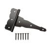 8 in. Decorative Tee Hinge Black Finish