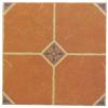 15-11/16 in. x 15-11/16 in. Terra Cotta Ceramic Floor Tile