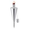 Cone Shaped Stainless Steel Garden Torch (Pack of 2)