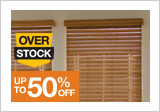 Save 50% on select wood and faux wood blinds plus free shipping 