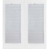 60 in. x 80 in. White Steel Prehung Right-Hand Inswing Mini-Blind Patio Door