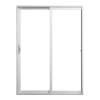 72 in. x 80 in. White Vinyl  Left-Hand Sliding Patio Door