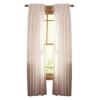 60 in.x 95 in. Heavy Cream Fine Sheer Rod Pocket Panel