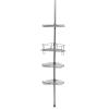 Metal Tension-Mount Pole Shower Caddy in Chrome