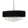 Penchant 6-Light 52 in. Hanging Black Pendant