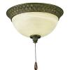 Savannah Collection Burnished Chestnut 3-light Ceiling Fan Light