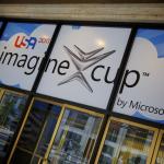 Secretary Duncan greets students participating in the Imagine Cup 2011 Worldwide Finals in New York.