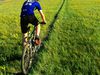 Photo: Mountain biker in grass