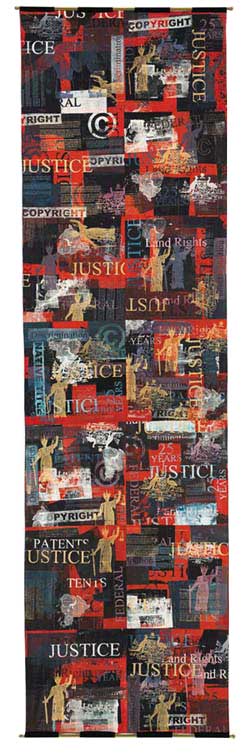 Justice Collage - this artwork was the Western Australian State winner Year 9-11 and received the Chief Justice's award