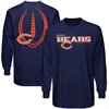 Reebok Chicago Bears Navy Blue Ballistic Long Sleeve T-shirt