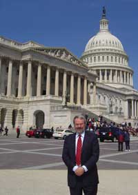 President Richard Anthes at the US Capitol