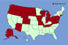 Click for distribution map of Canada thistle.