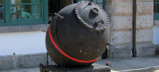 A naval mine in North Fort, Weymouth, England. Flickr user Jim Linwood.