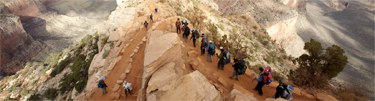 Hikers on S. Kaibab - Grand Canyon Field Institute Photo