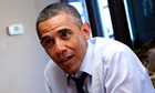 Barack Obama at a supporters lunch