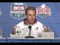BCS championship game video: Nick Saban says throwing on first down was key