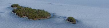 Island in winter