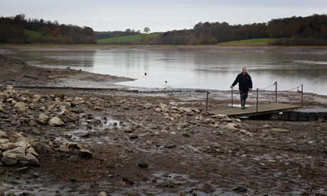 UK winter drought warning :  view of Ardingly Resevoir in Ardingly