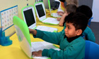 Children using computers