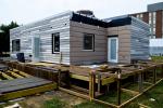 The Re_house is nearing completion. | Courtesy of the University of Illinois at Urbana-Champaign Solar Decathlon Team.