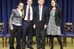 Secretary Chu with students from MIT at the Better Buildings Case Competition finale, held in Washington D.C. | Photo by Ken Shipp. 