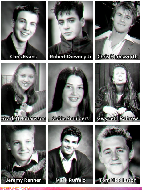 funny celebrity pictures - "The Avengers" Cast When They Were Young