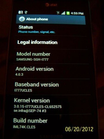 Samsung Galaxy S II on AT&T gets Android 40, just Sprint left to go