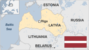 Map of Latvia